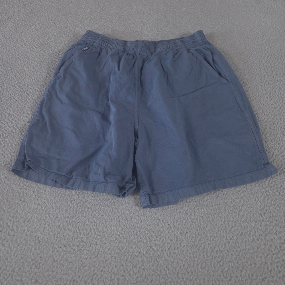 Crazy Shirts Shorts Mens M Blue Cotton Elastic Waist Straight Leg Casual Summer
